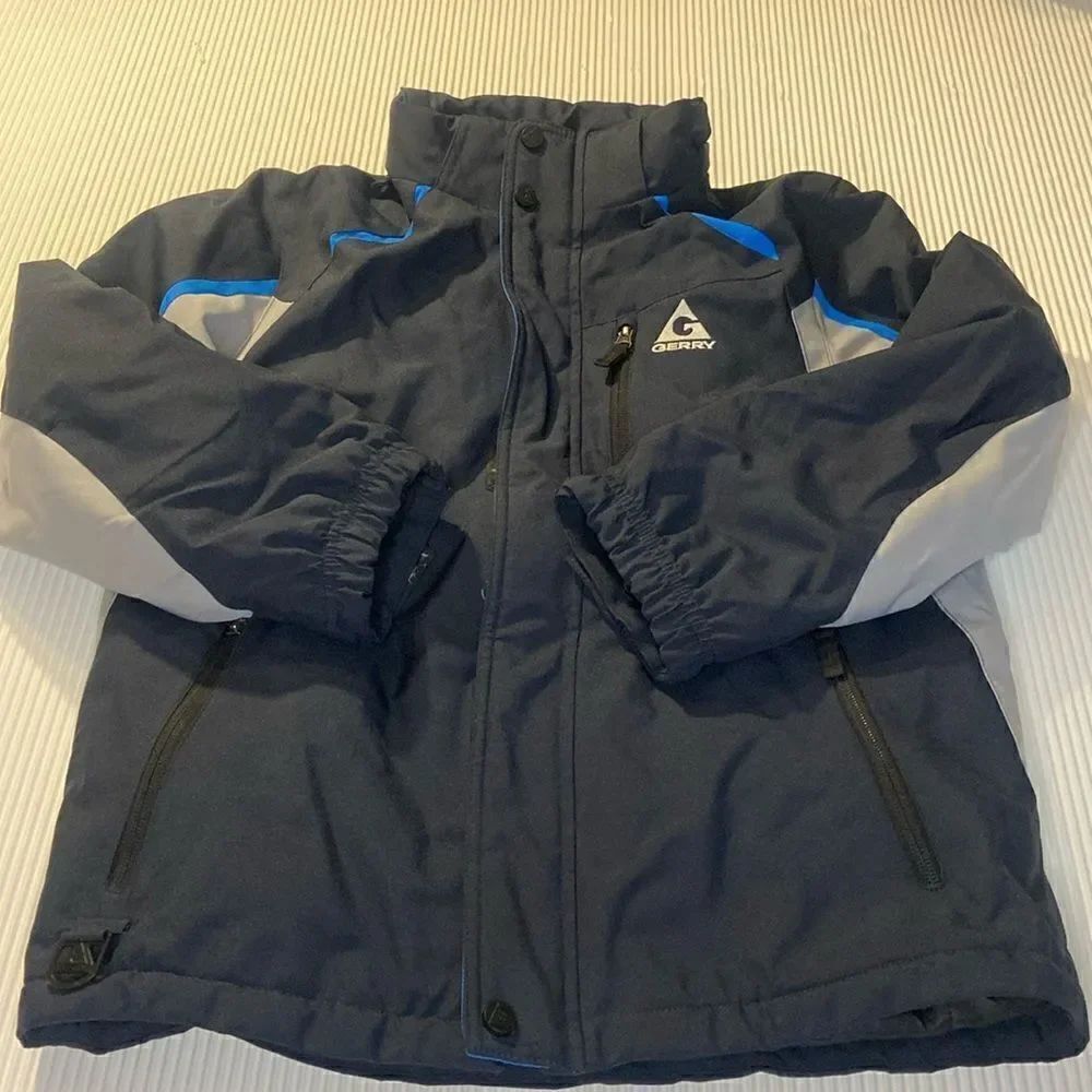 Gerry Jacket Youth M (10-12) Blue Gray Full Zip